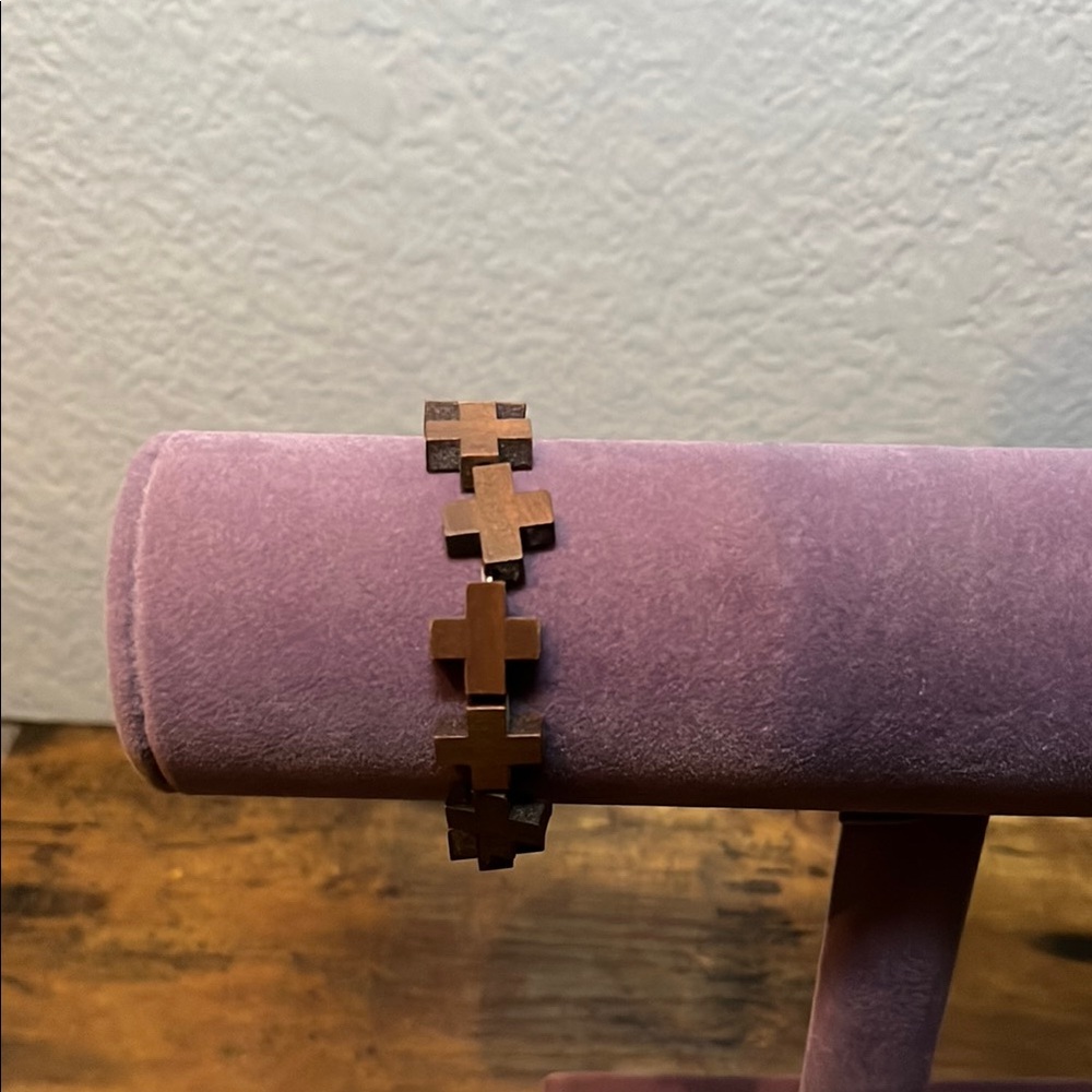 Brown Cross Bracelet